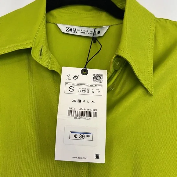 Zara Mini Button Down Collar Dress - Picture 6 of 7